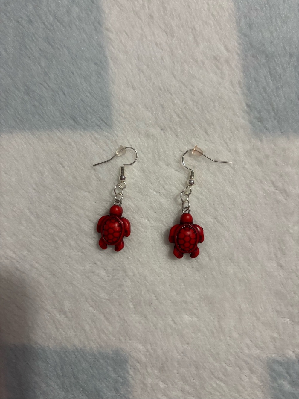 Never Worn Handmade Turtle Earrings